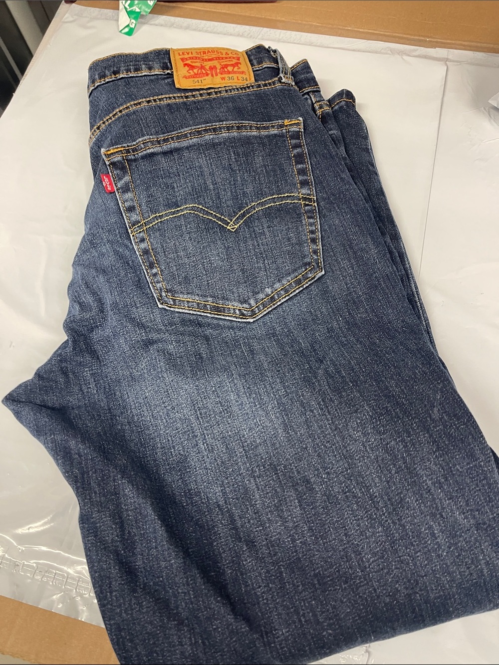 Levi's Men's Straight Jeans - Dark Blue Denim